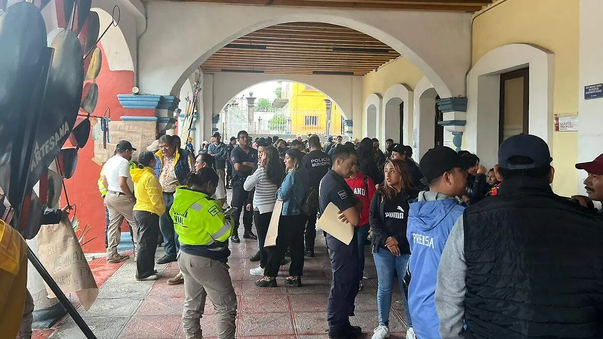 protesta trabajadores ayuntamiento huejotzingo1